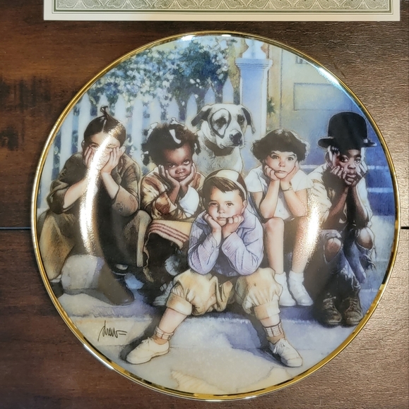 Limited Edition "The Little Rascals" Numbered Collectors Plate and COA - Picture 2 of 4